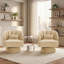 Upholstered Swivel Accent Chair-1111225199