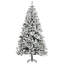 Grand sapin de Noël artificiel enneigé avec branches réalistes, vert-1792214142