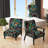 Hulten Velvet Geometric Armchair - Polka Dot Velvet Accent Chair-2078405071-1958668110
