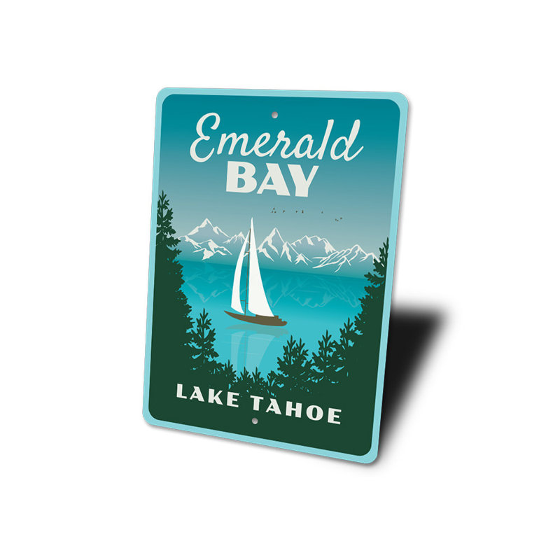 Plaque en aluminium Emerald Bay, H 14 po x l 10 po x P 0,04 po