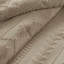 3 édredon en chenille brun clair pour très grand / très grand lit, aspect design, détails à l'épreuve,
