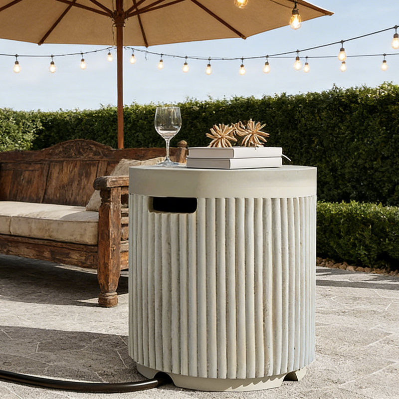 Couvercle de réservoir de propane rond, Beige