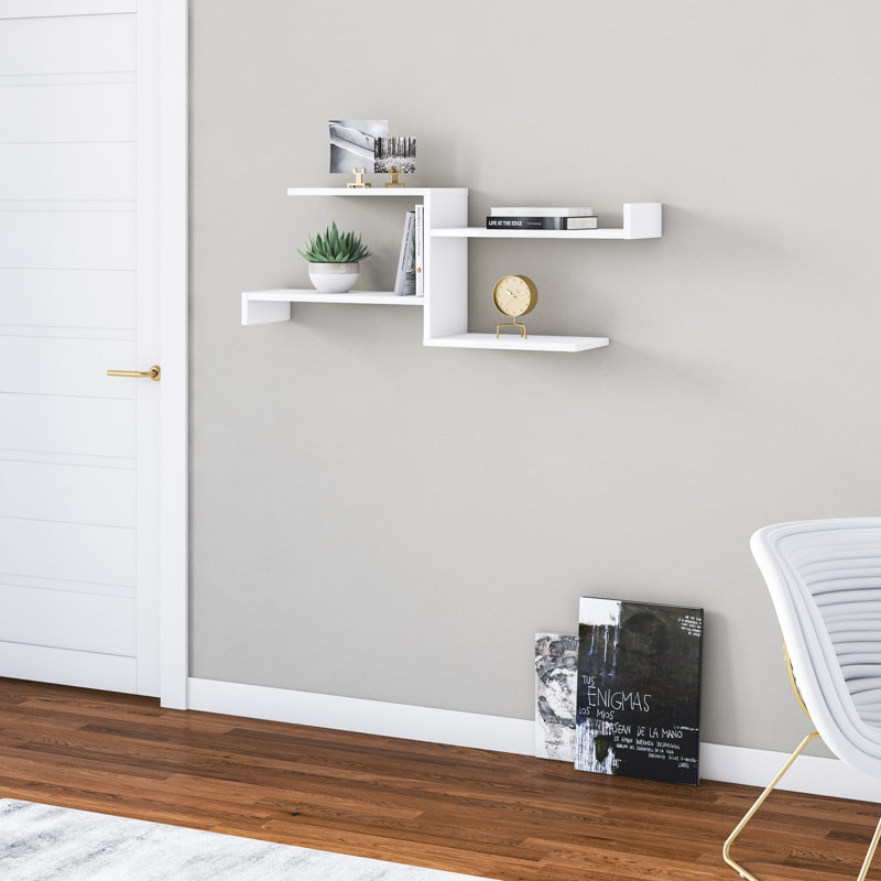 Tablette murale Derosso, Blanc