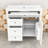 Deshira 36.3'' Single Bathroom Vanity with Ceramic Top-132606394