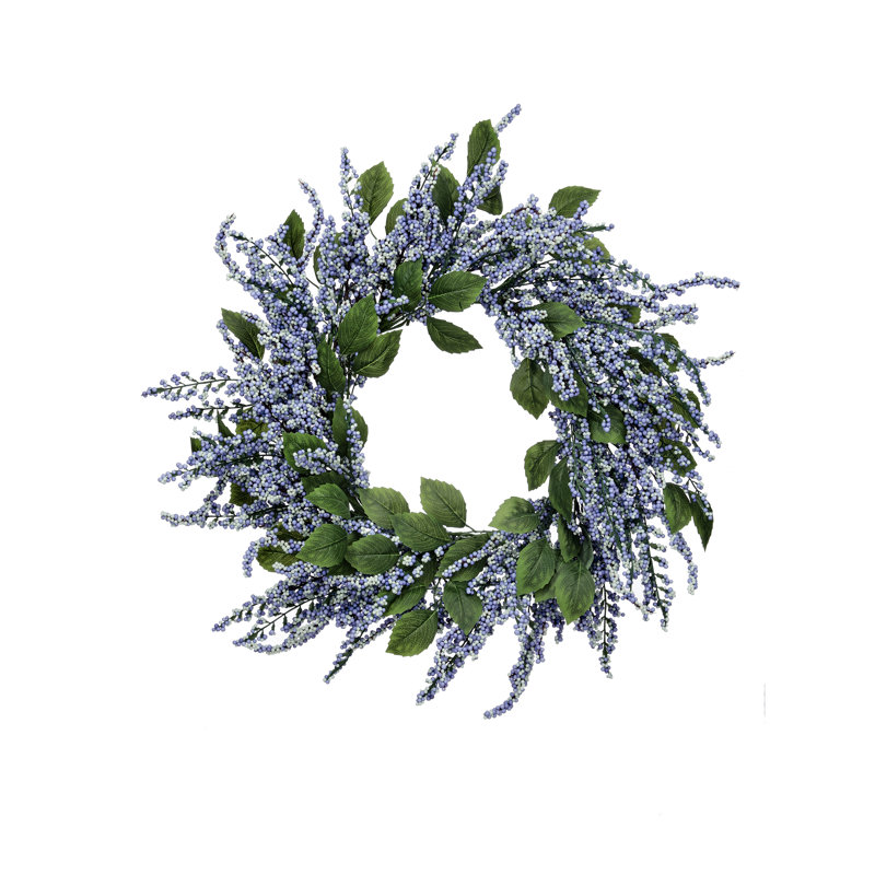 28" Blue Sky Berry Wreath