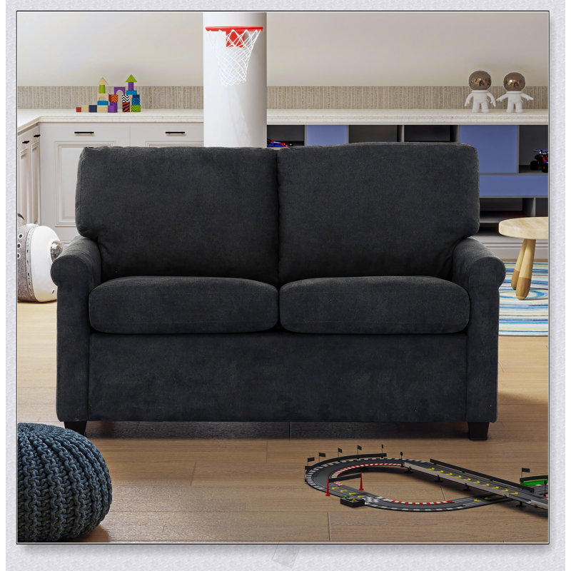 Canapé-lit convertible pour lit simple avec ports USB, canapé-lit rembourré moderne pour les petits espaces et les chambres d'amis