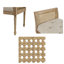 Banc décoratif de conception simple, confortable et durable, banc multifonctionnel