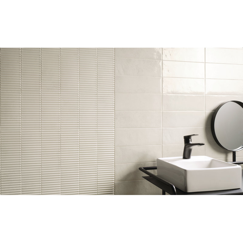 Pagoni Pia Mint 4 In. X 9 In. Glossy Porcelain Wall Tile (7.29 Sq. Ft./Case), Piano Dark