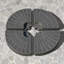 Base de parasol de patio polyvalente avec options lourdes et conception conviviale