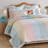 Greenland Home Fashions Tessie Pastel 3-Piece Queen Size Quilt Set 90x90 + 20x26 (2)-110570785