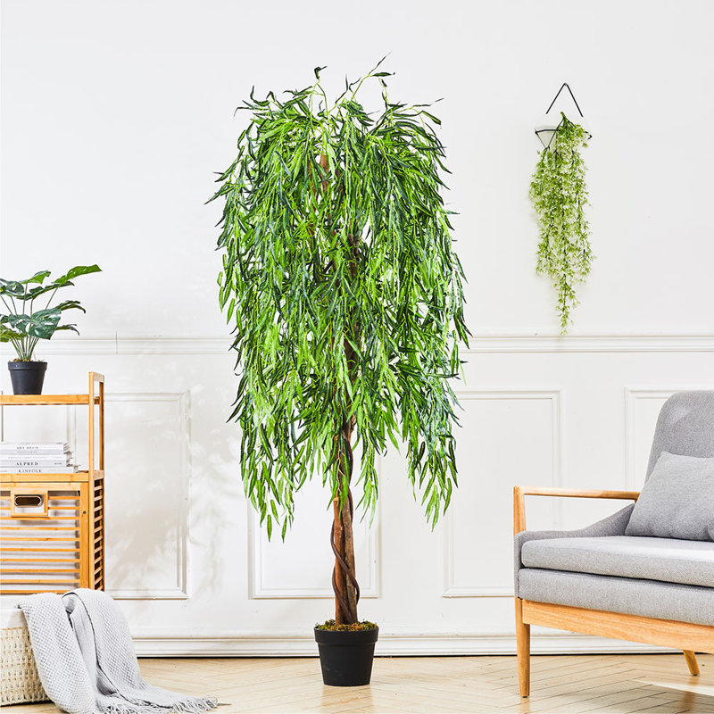 180cm Lifelike Artificial Willow Tree in Pot