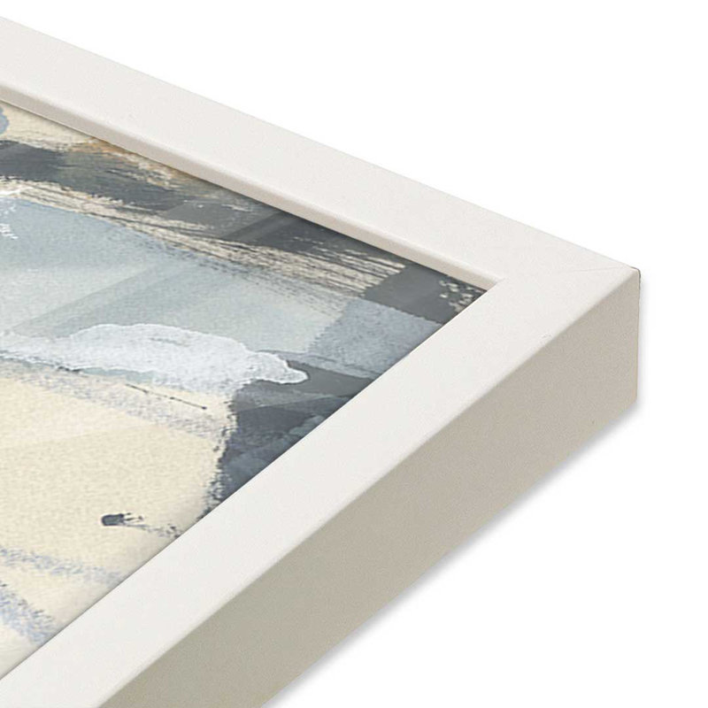 «Logbook III» par June Erica Vess, reproduction d'art, H 12 po x l 12 po, Impression sur cadre ouvert sans papier mat, Blanc
