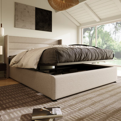 Upholstered Ottoman Storage Bed