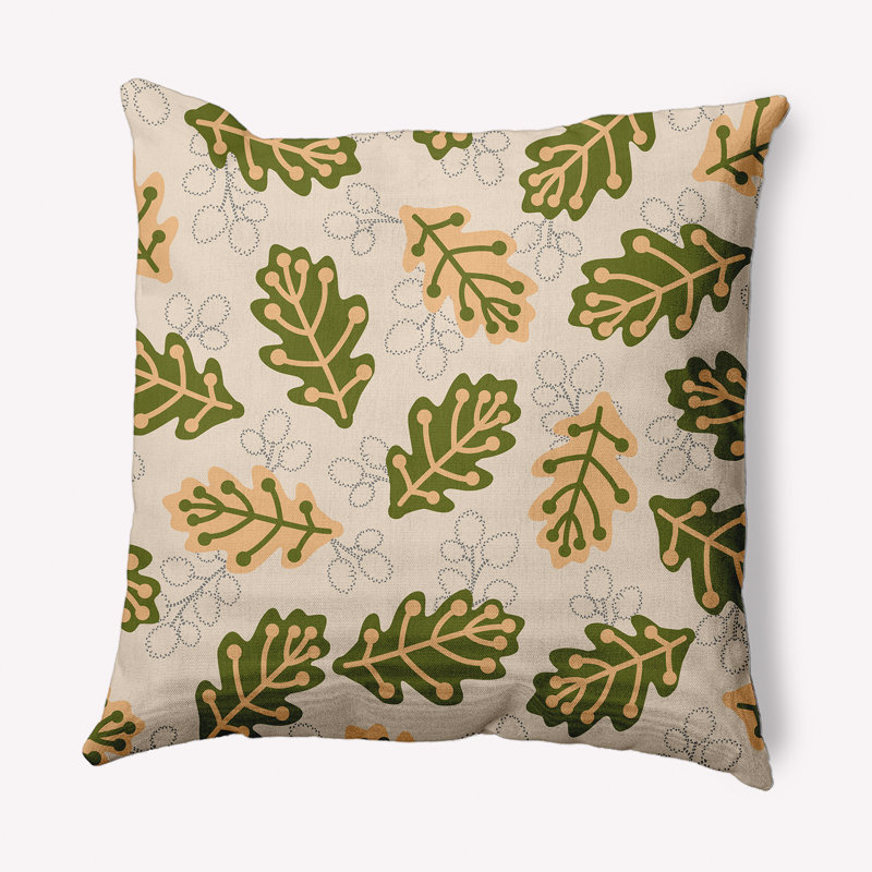 Coussin décoratif intérieur / extérieur en polyester Polyfill, Olive, 20 po x 20 po