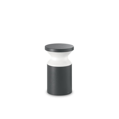 Grey Metal Bollard Light