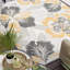 Tapis intérieur / extérieur en polypropylène tissé à plat réversible Zulema - crème -88088555