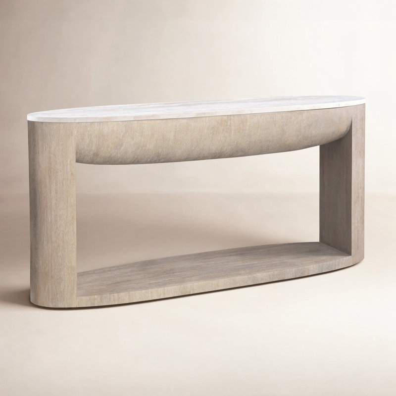 Bernhardt Loggia Oval Console Table
