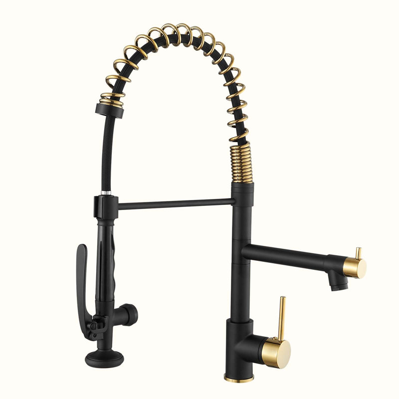 HOOSENG Pull Down Touch Kitchen Faucet, Polished Chrome