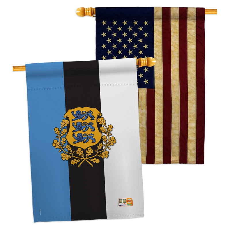 Drapeau de maison en polyester 2 faces 3 pi 3 po x 2 pi 3 po Home Decor