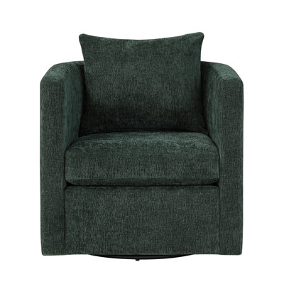 Fauteuil demi-tonneau vert Sutton Kelly