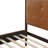 Hawthorne Vintage PU Leather Upholstered Platform Bed with Tufted Headboard and Solid Wood Legs-123514300