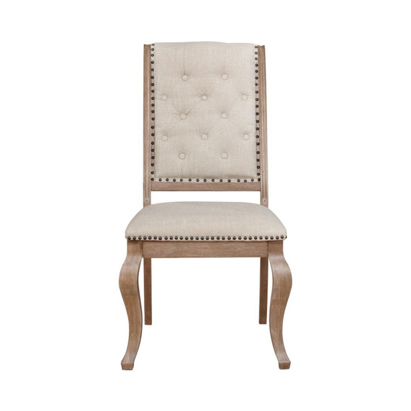 Ensemble de 2 chaises de salle à manger rembourrées en tissu