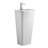 33" Tall Ceramic Rectangular Pedestal Bathroom Sink with Overflow-55036302