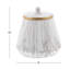 Pots décoratifs en céramique imitation marbre blanc avec accent doré-228106025
