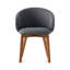 Tuka Upholstered Armchair with Wooden Frame-1188789868-1188789857