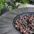 Outdoor Propane Fire Pit, Square Stonecrest Gas Fire Pit, Concrete Propane Fire Table 50,000 BTU Gas Fire Pit W Lava Rocks