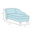 Chaise longue rembourrée Akshara Swan-104871898