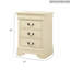 Table de chevet traditionnelle beige pour toute chambre à coucher-103129657