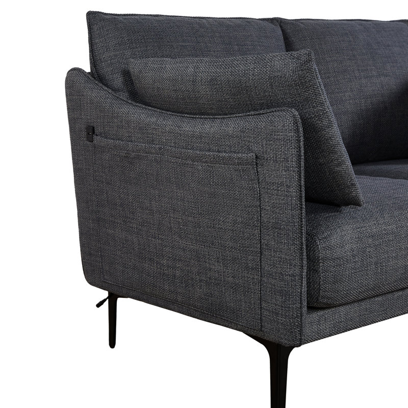 2 sièges avec bouton - gris, capacité de poids de 500 lb pour 2 sièges de bureau gris, mousse haute densité, pieds en métal