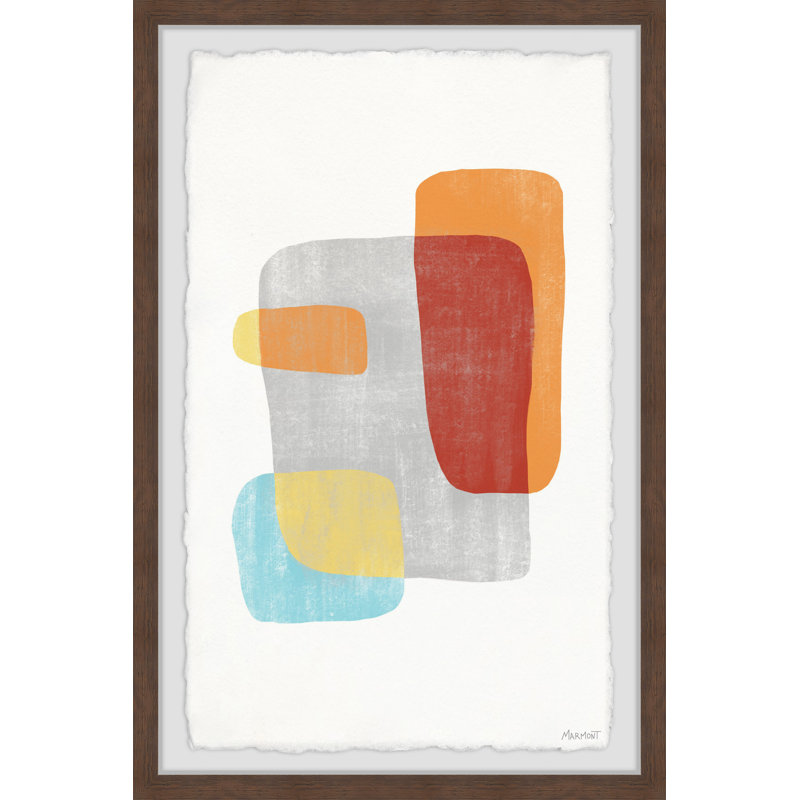 Coloured Bricks - Single Picture Frame Painting, 30 cm H x 20 cm W x 3.81cm D 