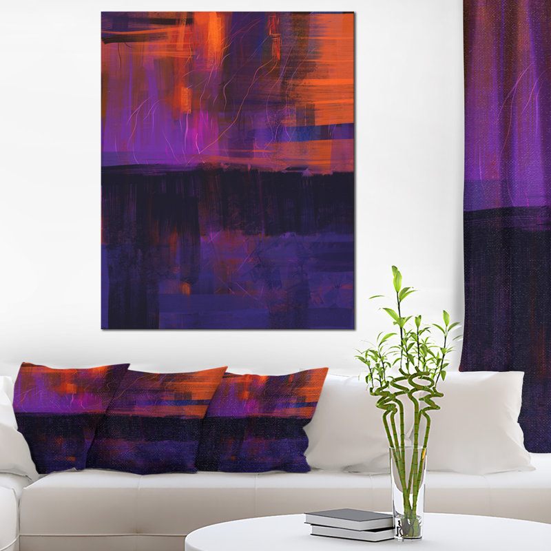 Art mural abstrait sur toile, impression moderne de textures - Textures contre textures, H 40 po x l 30 po
