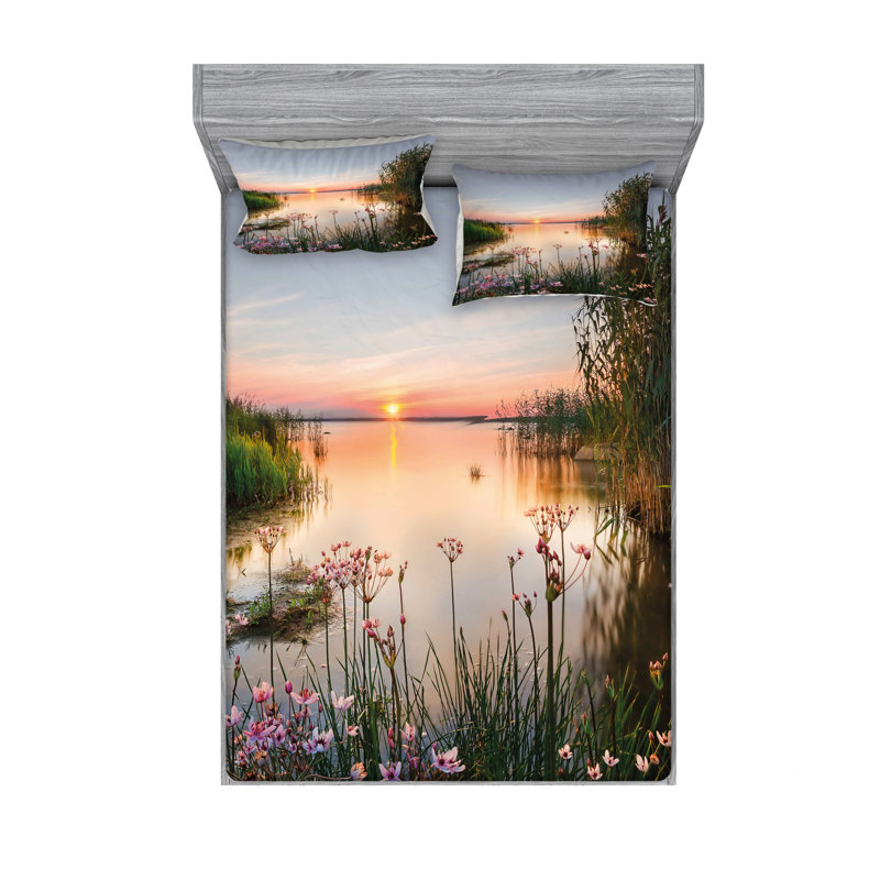 Microfiber Sheet Set, Full/Double Sheet Set with Fitted Sheet