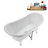 59" Streamline Clawfoot Tub,Tray,Drain, Clawfeet-101628979-102220275