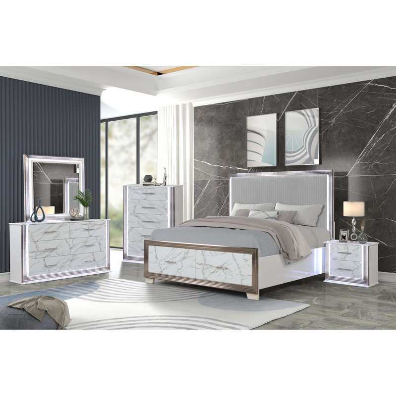 Ensemble de chambre à coucher 5 pièces Desire