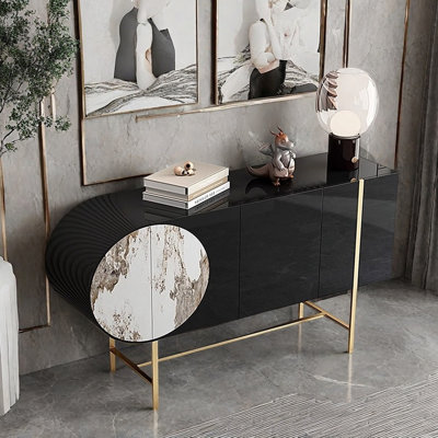 Italian Minimalist Console Cabinet