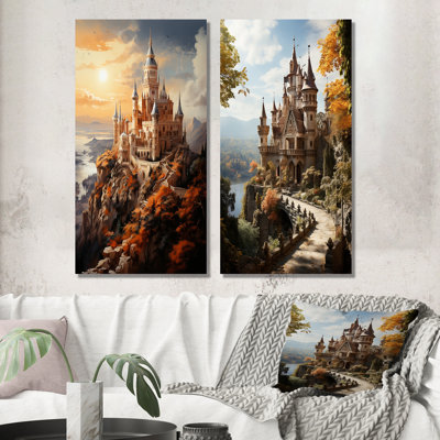 Castles Fairy Tale Charm  Castles Fairy Tale Charm  2  Pieces on