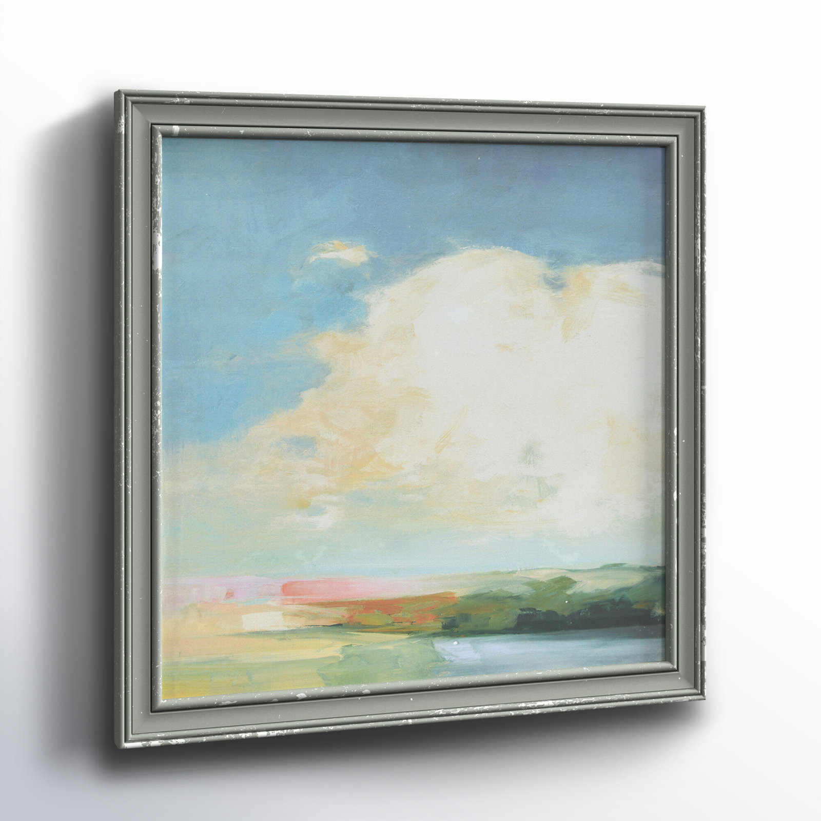 Square Abstract Landscape Print