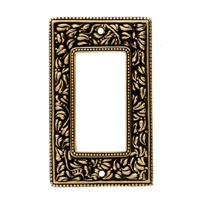 San Michele 1-Gang Rocker Wall Plate, Antique Gold