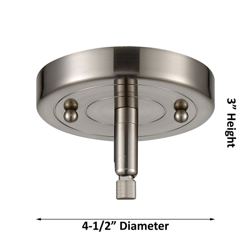 Luminaire suspendu 5 lumières Ballston Addeline, Nickel poli, Mercure