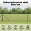 Welded Wire Fence With 7 Spike Posts Grey Steel-1864783727