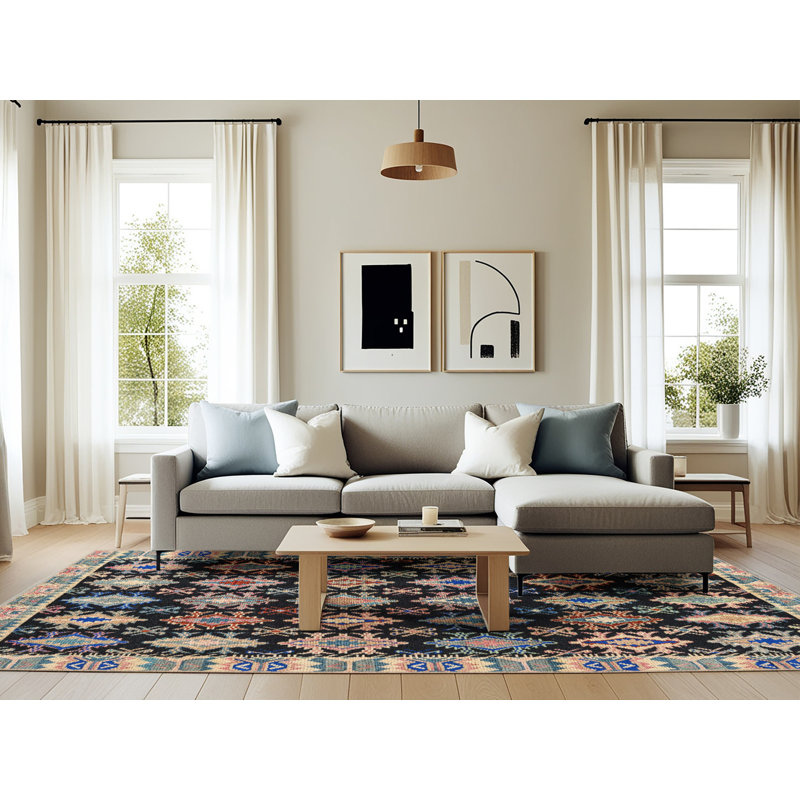 Tapis abstrait moderne 4633, Rectangle 6 pi x 9 pi