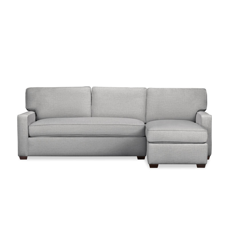 Canapé modulaire 2 pièces Taylor, Orienté à droite, Tissage natté ivoire Drusky Sustain®