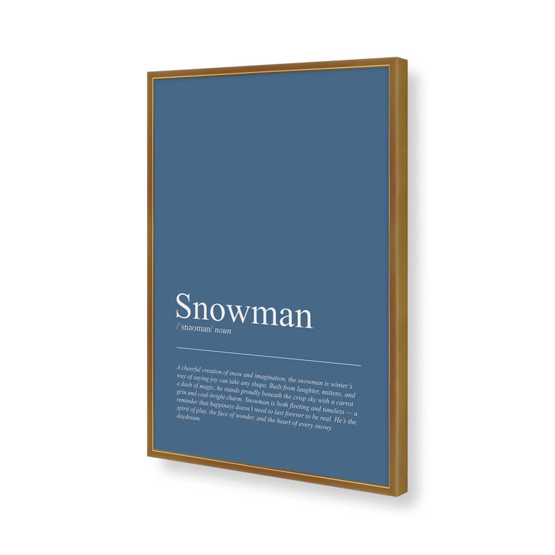 Frosty Wonder, reproduction d'art, 12 po x 16 po, Or poli