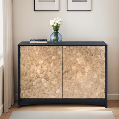 Leyni Solid Wood Accent Cabinet