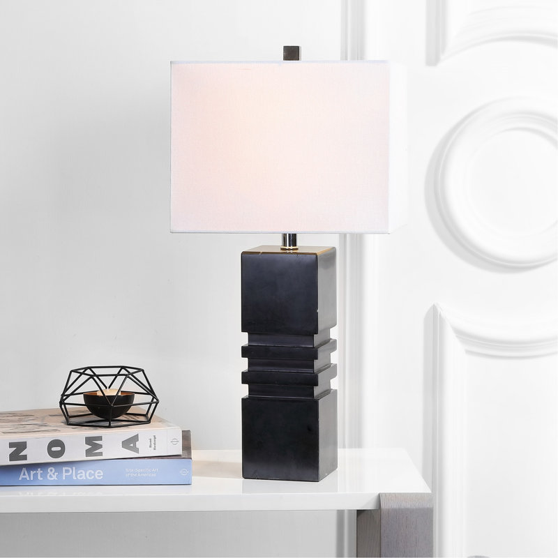 Lampe de table 27 po Reena, Noir