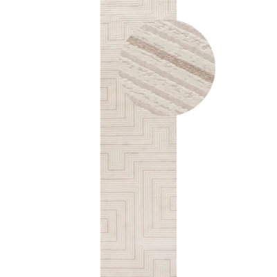 Carmel Modern Geometric Cream/Beige Area Rug